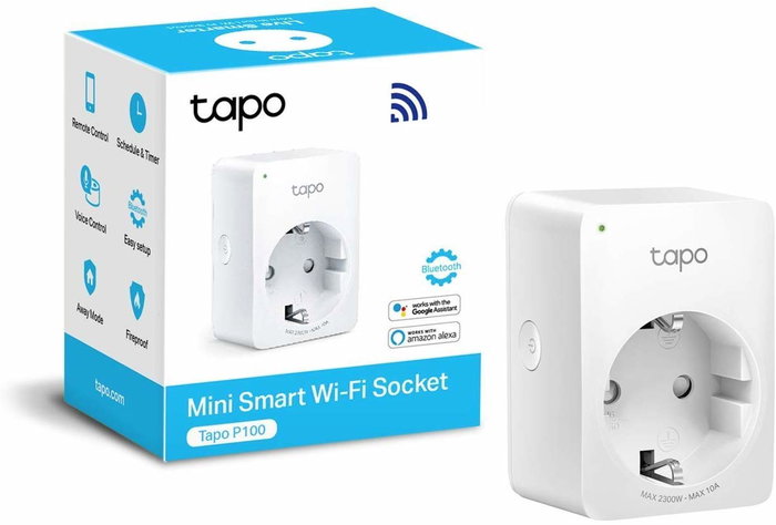 TP-Link Tapo P100 Mini Enchufe Inteligente Wi-Fi Blanco